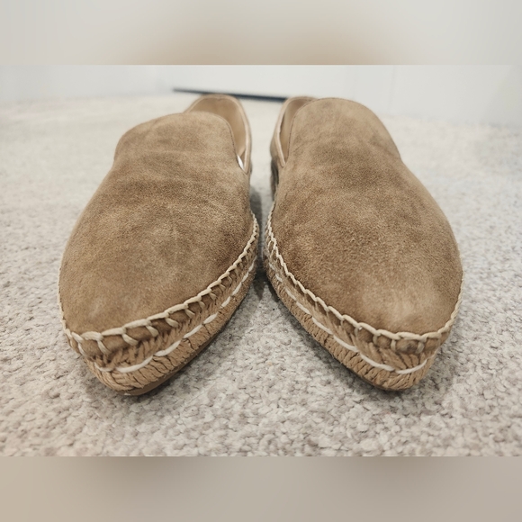 Prada Pointed Toe Suede Slip on Shoes Espadrilles 37.5 Made in Italy Luxury - Picture 7 of 10